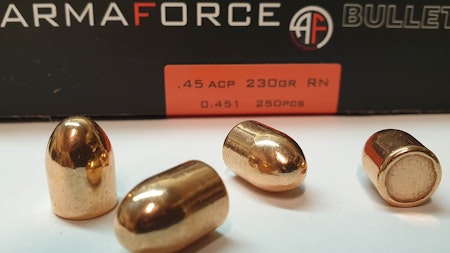 ArmaForce 230 gr RN CPB (TMJ) .45 ACP / .45 Colt