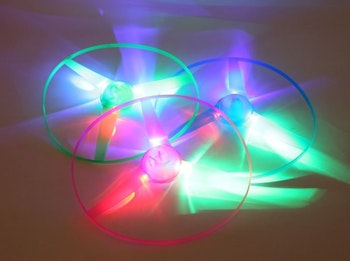 Flerfärgad LED frisbee