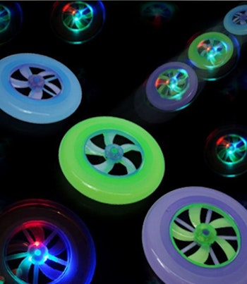 Flerfärgad LED frisbee