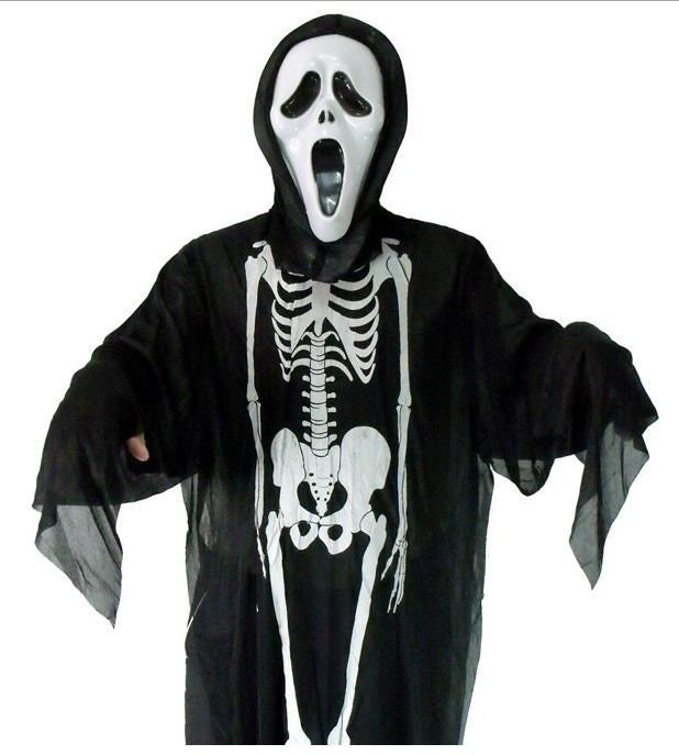 Maskeraddräkt Halloween Skelett - 88