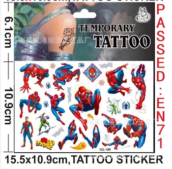 Spindelmannen Tatuering