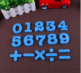 3D Siffror Kylskåpet klistermärke