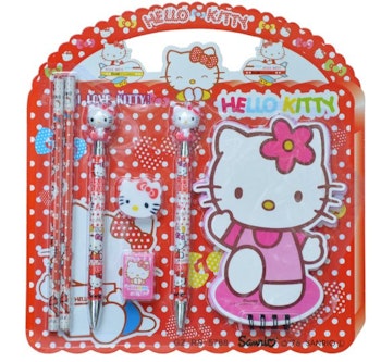 Hello Kitty Skrivset 7 delar.