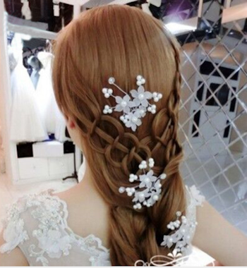 Bröllops tillbehör, hår dekoration