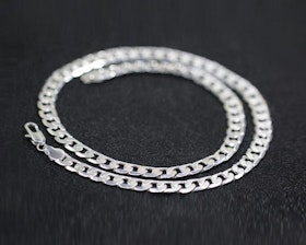 925 Stämplat Silverpläterad Halsband