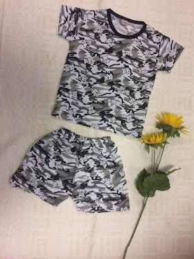 Snygg Barn Klädset T-Shirt + Shorts