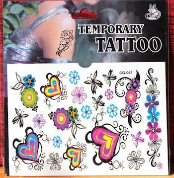 Fjäril  / Hjärta / Blomma Tatuering