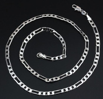 925 Silverpläterad Halsband (stämplat )