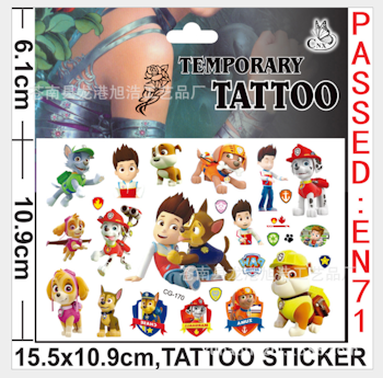 Paw Patrol Tatuering