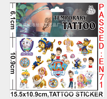 Paw Patrol Tatuering