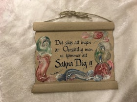 Roliga och Färgglada Handmålning Pergamenttavlor med Texter