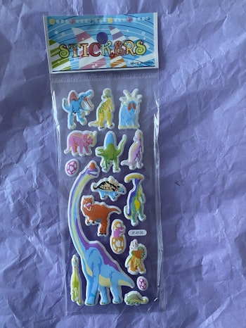 3D PVC Klistermärken, Dinosaurie
