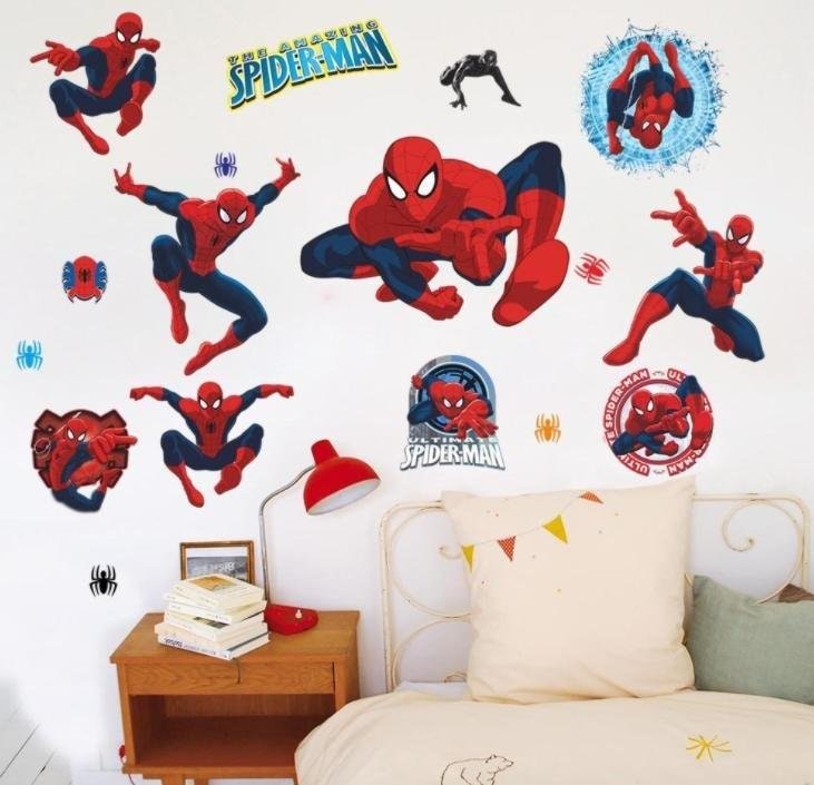 Spindelmannen Väggdekor Wall sticker - Barnrummet Vägg klistermärken - 88