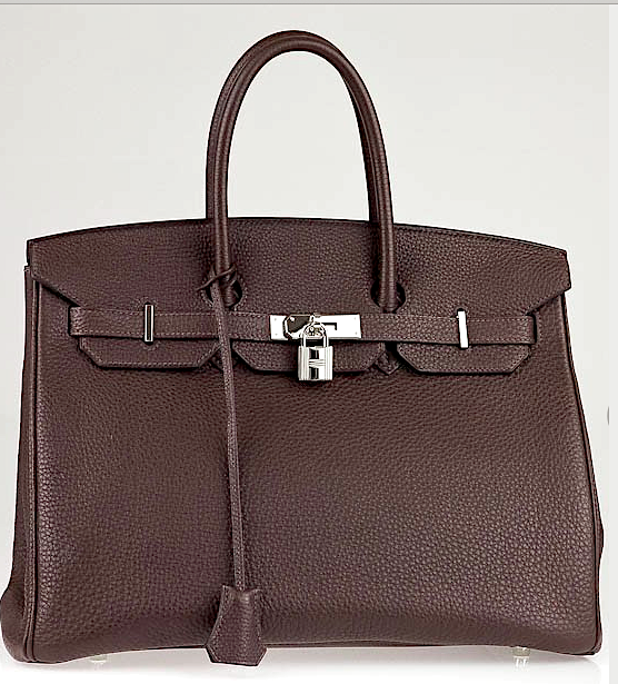 HERMÈS 35cm Choklad Togo Läder Palladium Hardware Birkin Bag The Vintage Boutique HERMÈS 35cm Choklad Togo Läder Palladium Hardware Birkin Bag The Vintage Boutique