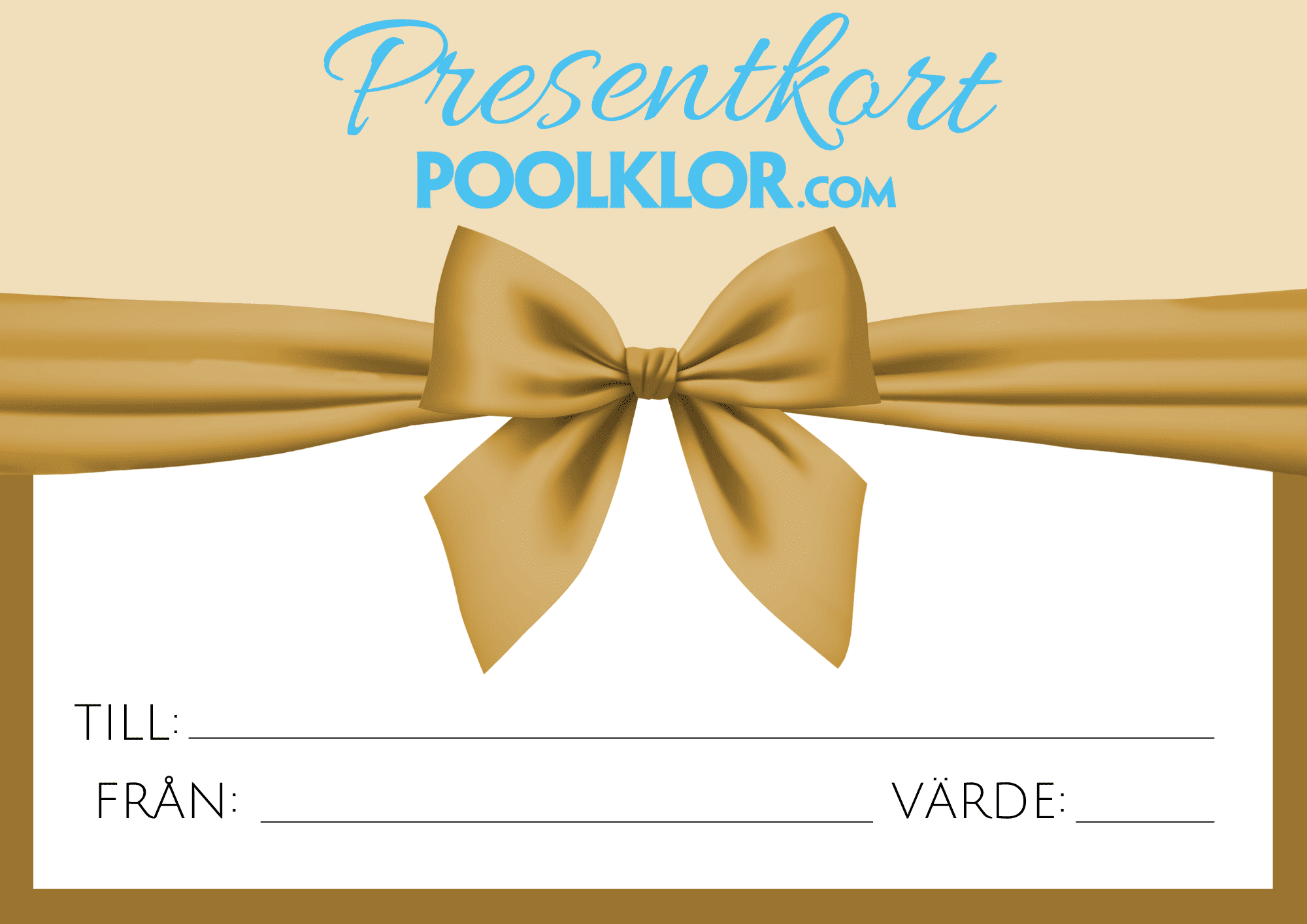 Presentkort - POOLKLOR.COM