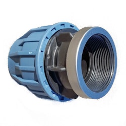 PEM-slangkoppling rak 50mm till 2"inv