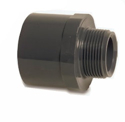 PVC adaptor 50/63-1½"utv