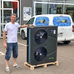 Poolvärmepump - Flotide (Hydro-Pro) 25 kW trefas inverter Black ABS PX25T 75-130 kbm