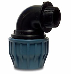 PEM-slangkoppling vinkel 50mm till 2"utv