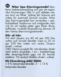 Spa klarningsmedel