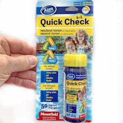 Quick Check - Teststickor för klor, pH, total alkalinitet samt cyanursyra 50st 4 in 1