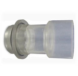 Slangstos transparent gängad 1½" -50 mm inv limmuff