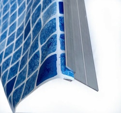 Snap-in list aluminium 2m