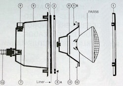 Lampa vit LED Astralpool