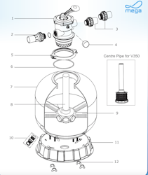 Sandfilter Flotide 350
