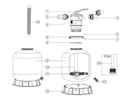 O-RING till Sandfilter 450 + Speck 7 poolpump-kit