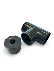PVC adaptor Utv. 50 limsockel - ½" inv. gänga