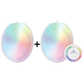 LumiPlus Flexi Plug&Play - Belysningskit med 2st dimbara RGB-lampor + fjärrkontroll från Astralpool