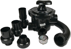 Flotide (f.d. Mega) Multiport ventil 1 1/2" för sidomonterade Flotide sandfilter