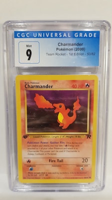 Charmander - CGC 9 Mint - 50/82 - First Edition Team Rocket WOTC