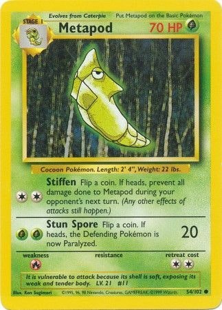 Metapod - 54/102 - Common Unlimited