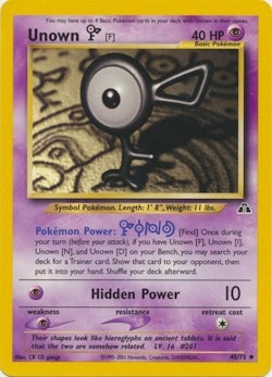 Unown F - 48/75 - Uncommon Unlimited