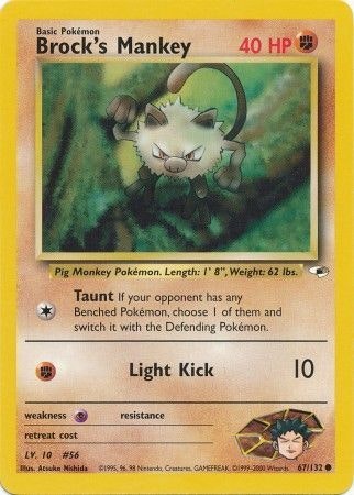 Brock's Mankey - 67/132 - Common Unlimited