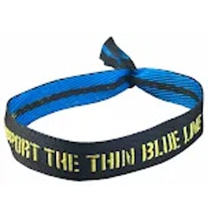 Tygarmband Thin Blue Line