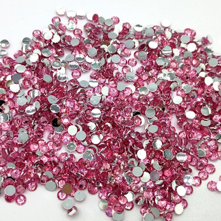 Pink Ruby Rhinestones (Resin) - 1000 st