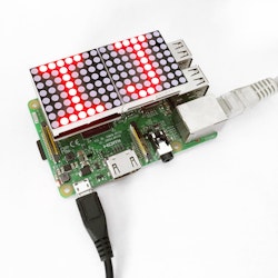 16 * 8 LED Matrix Shield Modul för Raspberry Pi