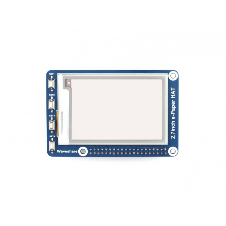 2.7inch E-Ink display HAT for Raspberry Pi, three-color