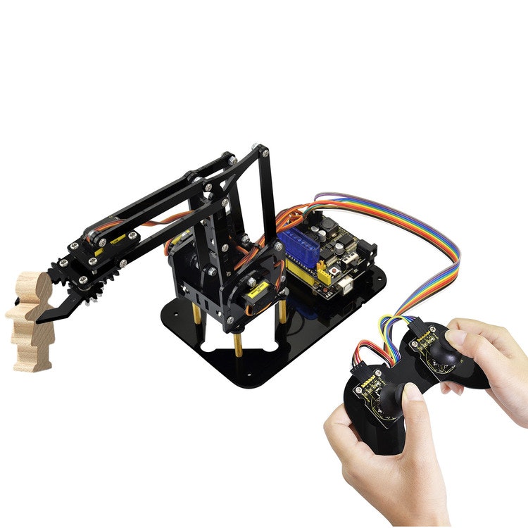 Keyestudio Arm robot kit styr med joystick och app, kompatibel med Arduino