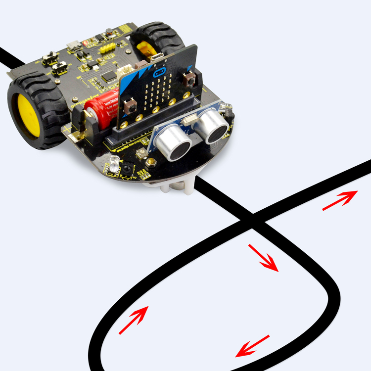 Micro: Bit mini smart Robot car kit för skolbarn