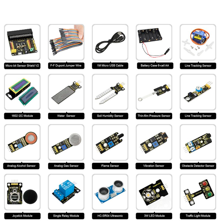 Micro:bit 37 in 1 sensors start packet without micro:bit