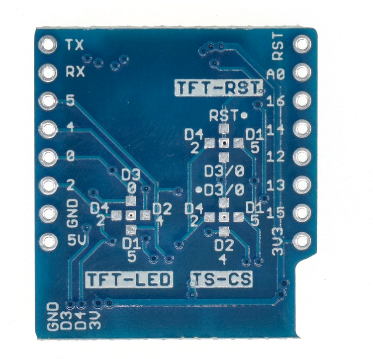 TFT I2C Connector Shield V1.1.0 for LOLIN (WEMOS) D1 mini