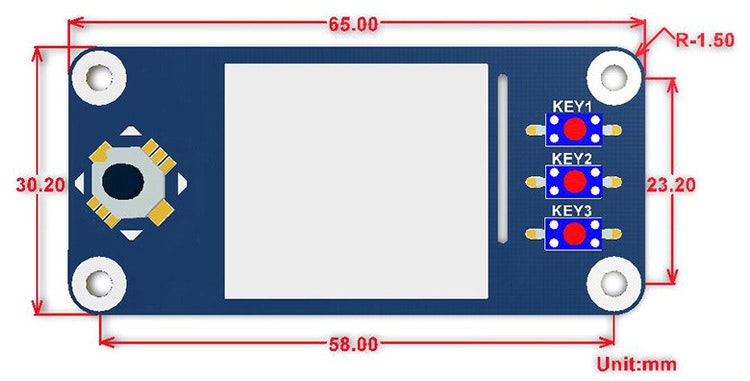 1.3inch IPS LCD display HAT for Raspberry Pi