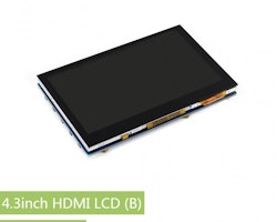 4.3inch HDMI LCD (B), 800x480, IPS, supports various systems, capacitive touch