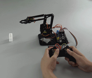 Keyestudio Arm robot kit styr med joystick och app, kompatibel med Arduino