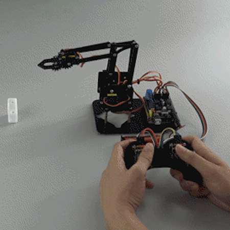 Keyestudio Arm robot kit styr med joystick och app, kompatibel med Arduino