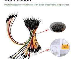 3 Packs M/M Breadboard Jumper Wire Kit for breadboards, compatible with Arduino